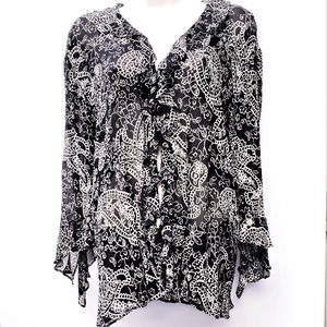NWT $78 Chico's 100% silk cover up NWT